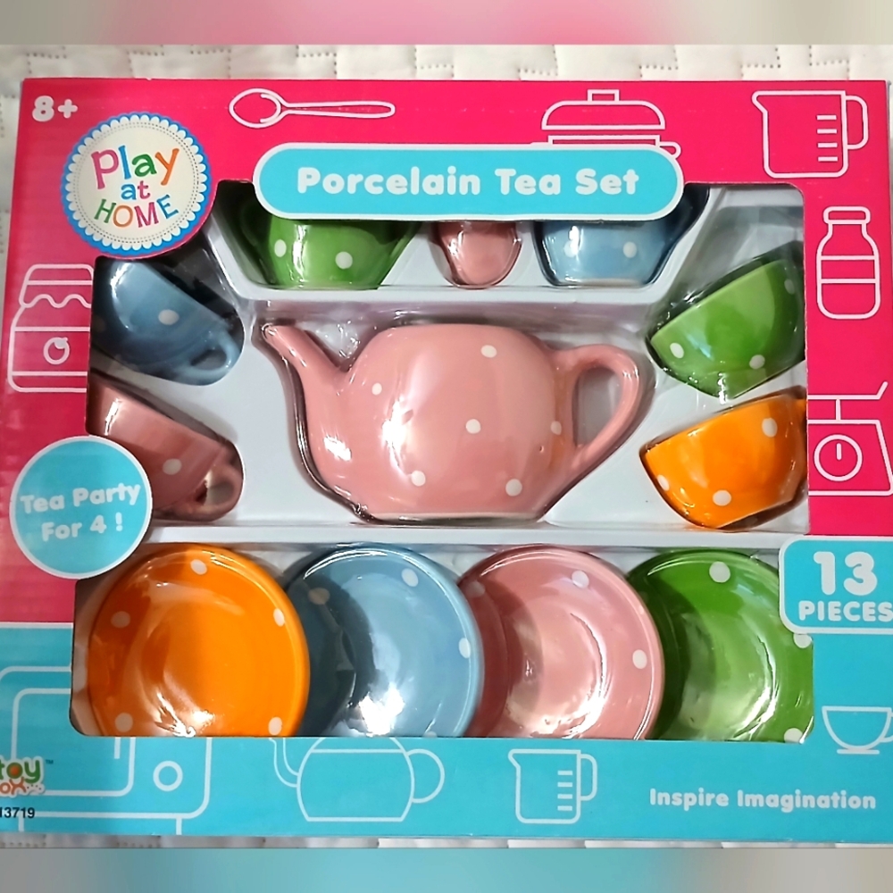 Porcelain Tea Set - Multicolor
